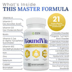 WoundVite Pre & Post Surgery Support by Zen Nutrients

