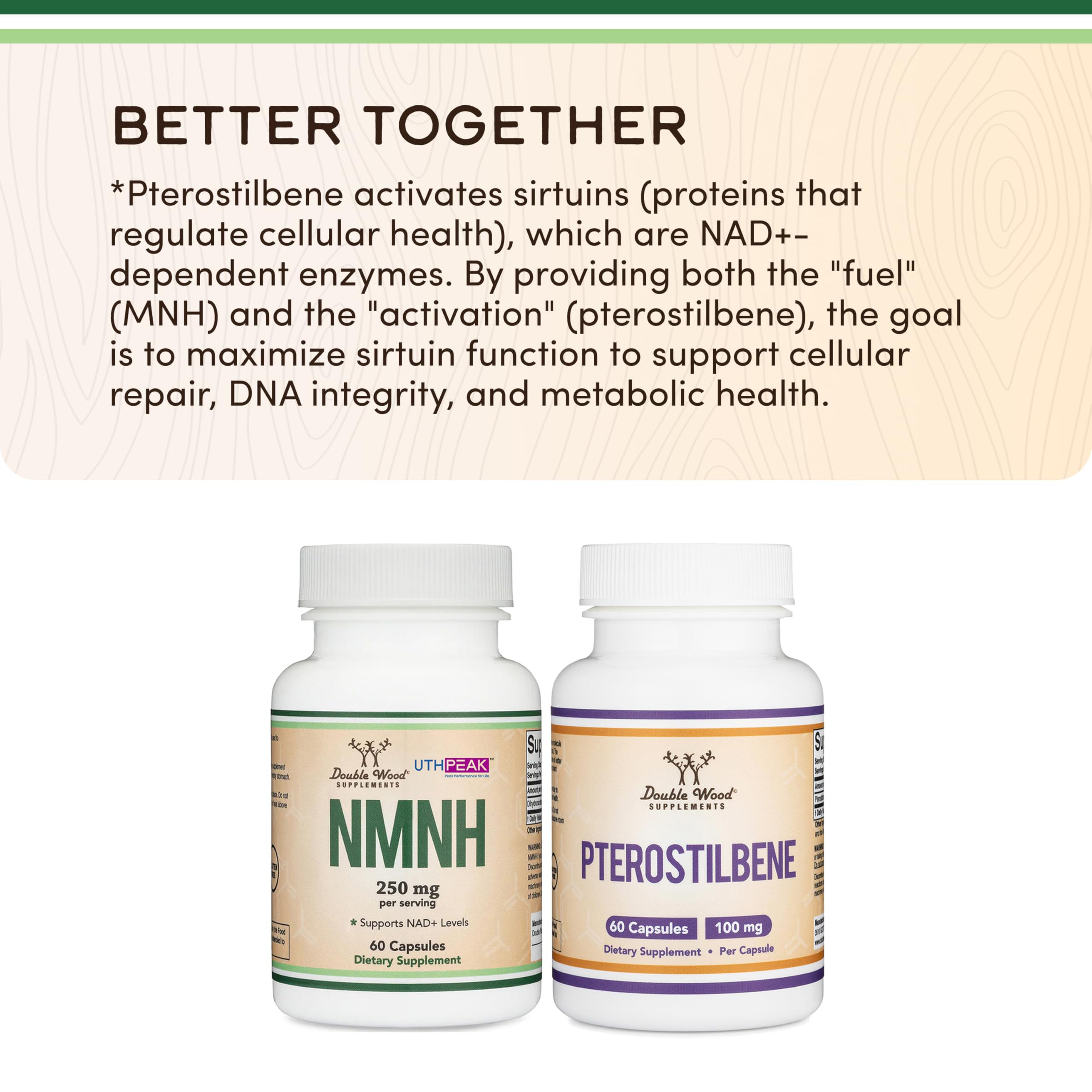 Double Wood NMNH NAD+ Booster Supplement

