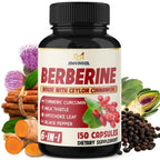 BMVINVOL Berberine Capsules with Cinnamon Turmeric

