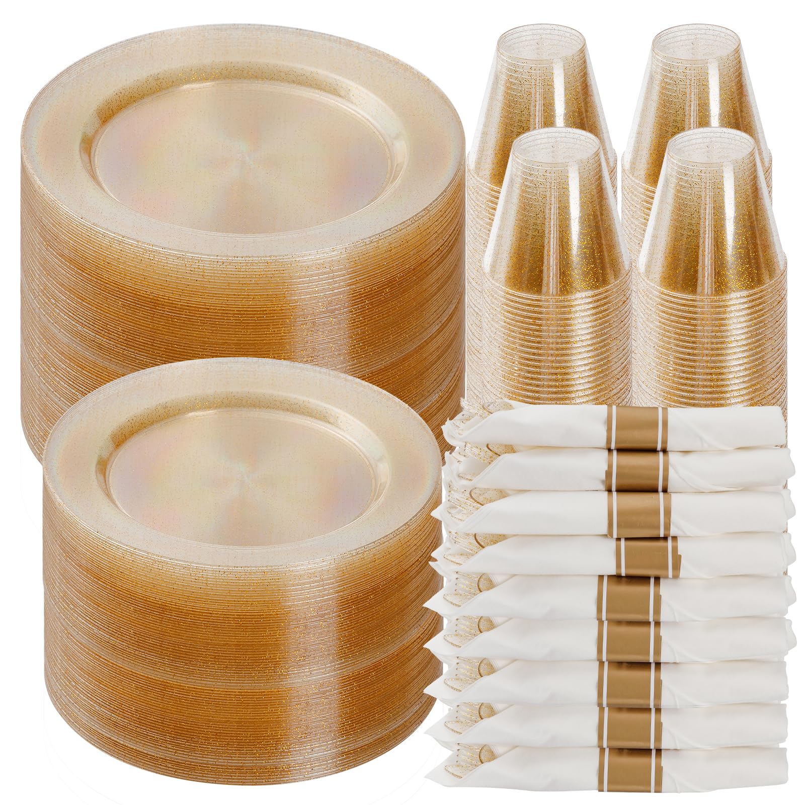 Plastic Dinnerware Set by Goodluck for Parties