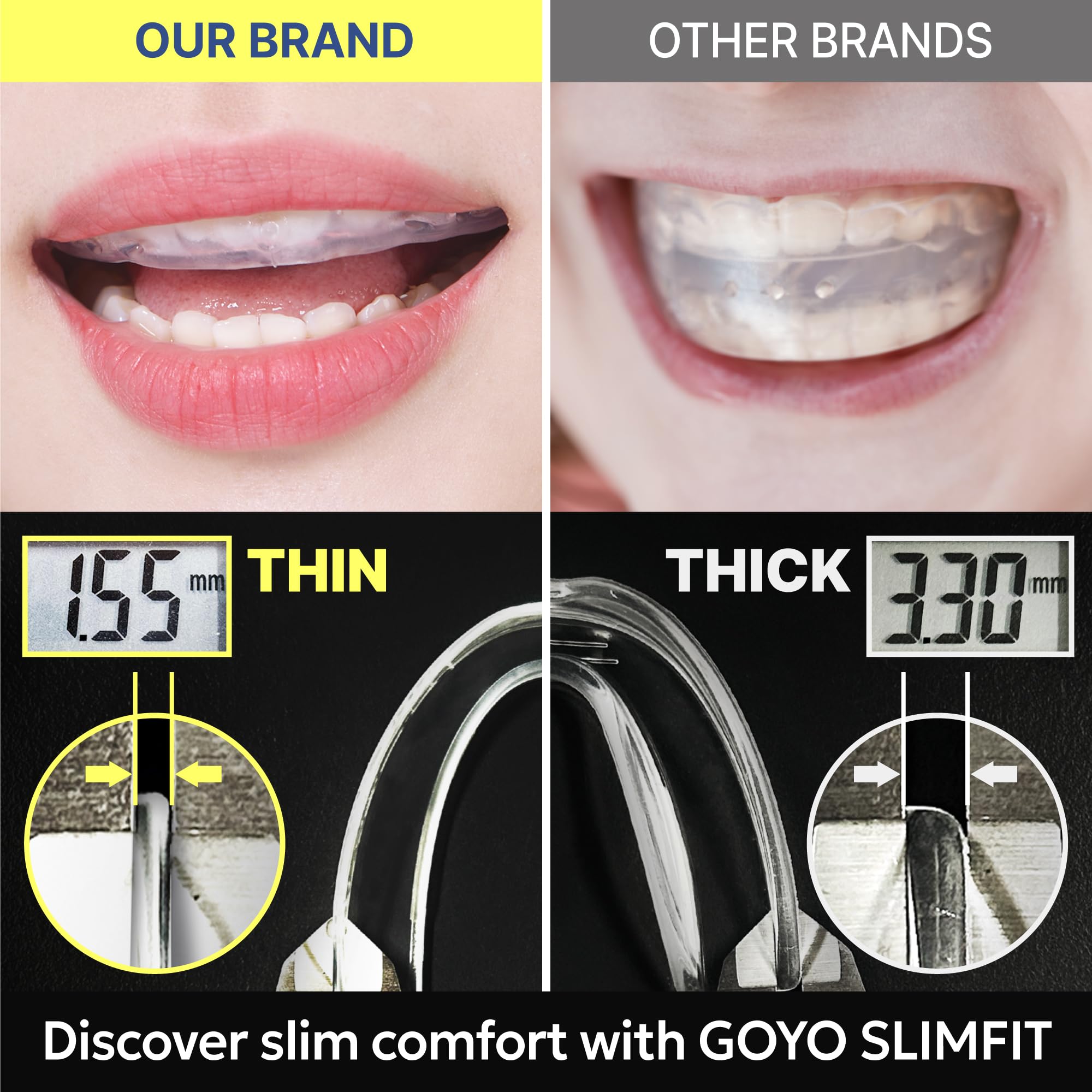 GOYO Mouth Guard for Teeth Grinding | Moldable Night Guard

