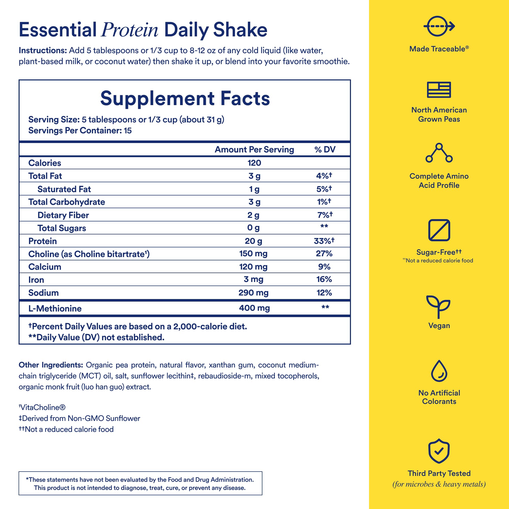 Ritual Vegan Protein Powder – 20g Plant-Based Protein

