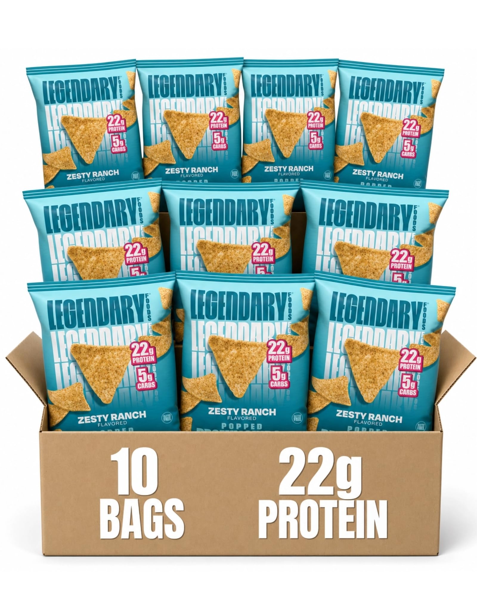 Protein Chips by Legendary Foods - 22g Protein 4g Net Carbs

