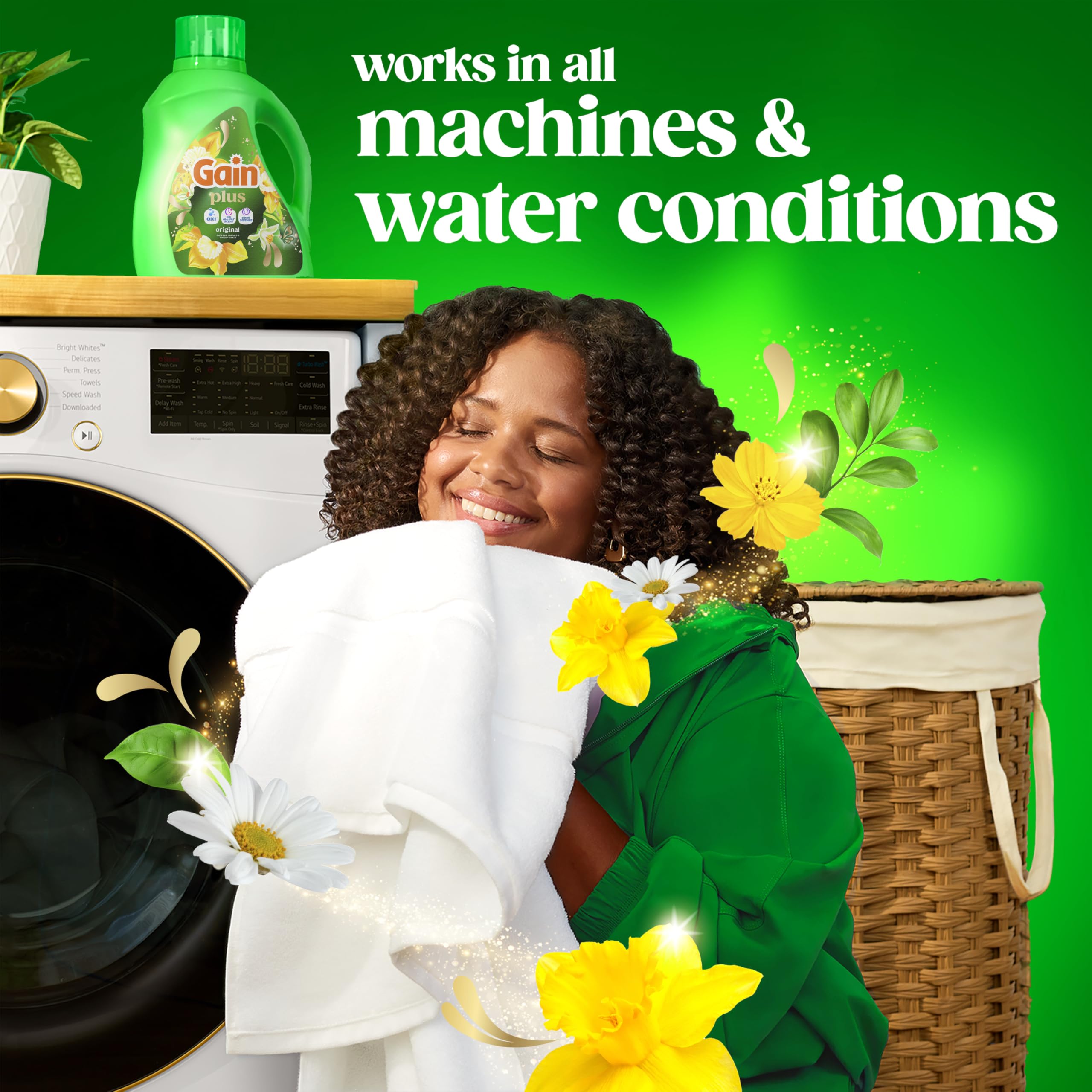 Gain Plus Liquid Laundry Detergent with Oxi Original Scent

