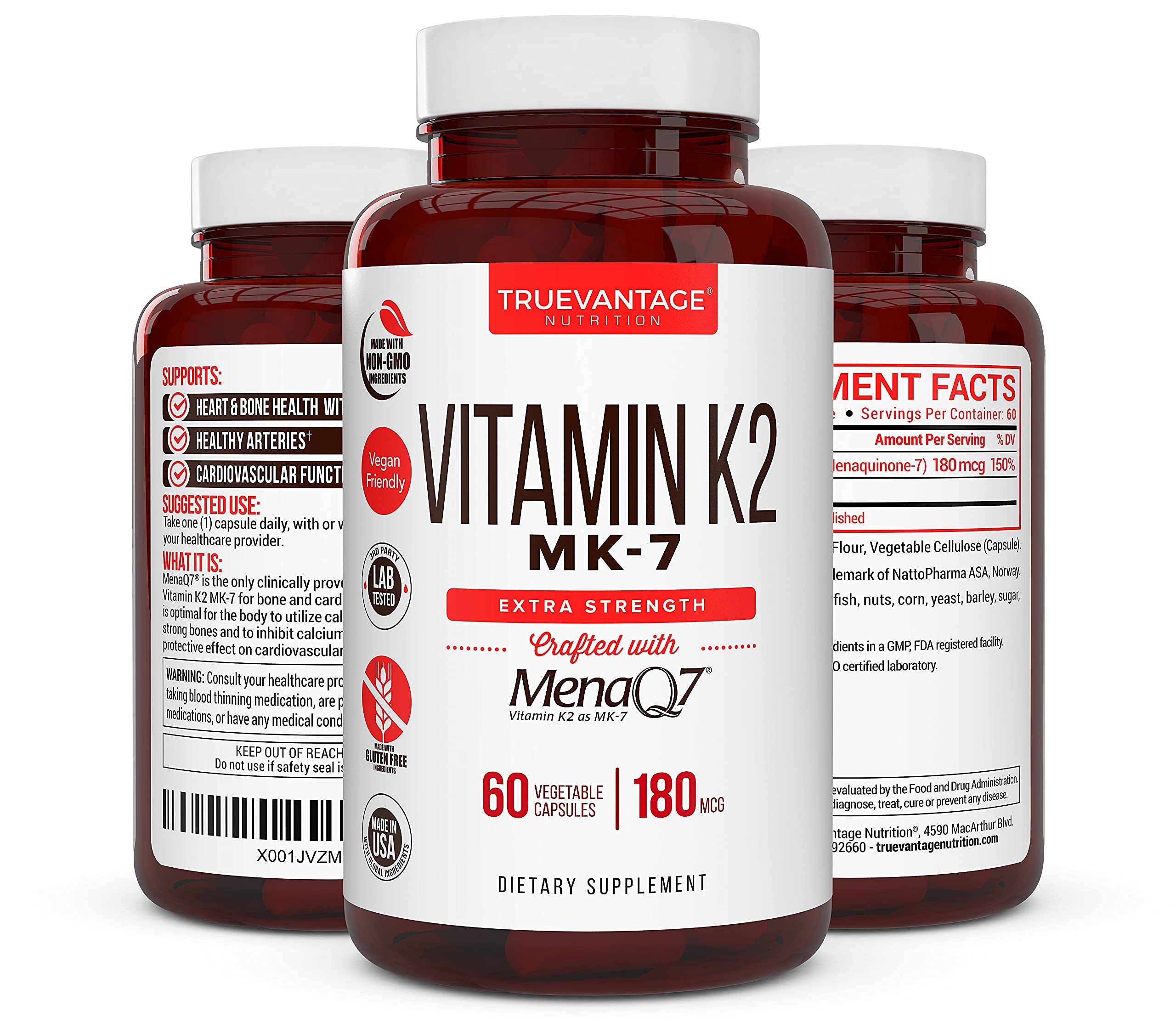Truevantage Vitamin K2 MK-7 for Bone & Heart Health

