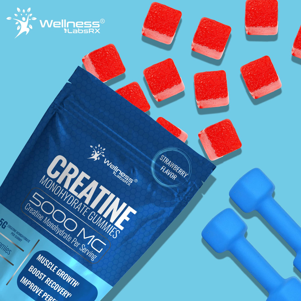 Creatine Gummies 5000mg Monohydrate | WELLNESS LABSRX

