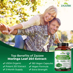 Zazzee USDA Organic Moringa Leaf Extract 20:1

