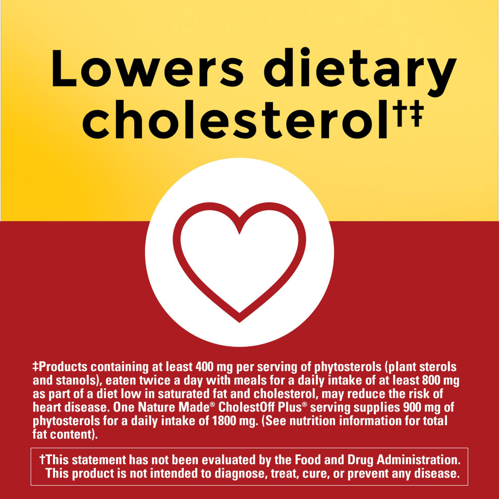 Nature Made CholestOff Plus Heart Health Supplement

