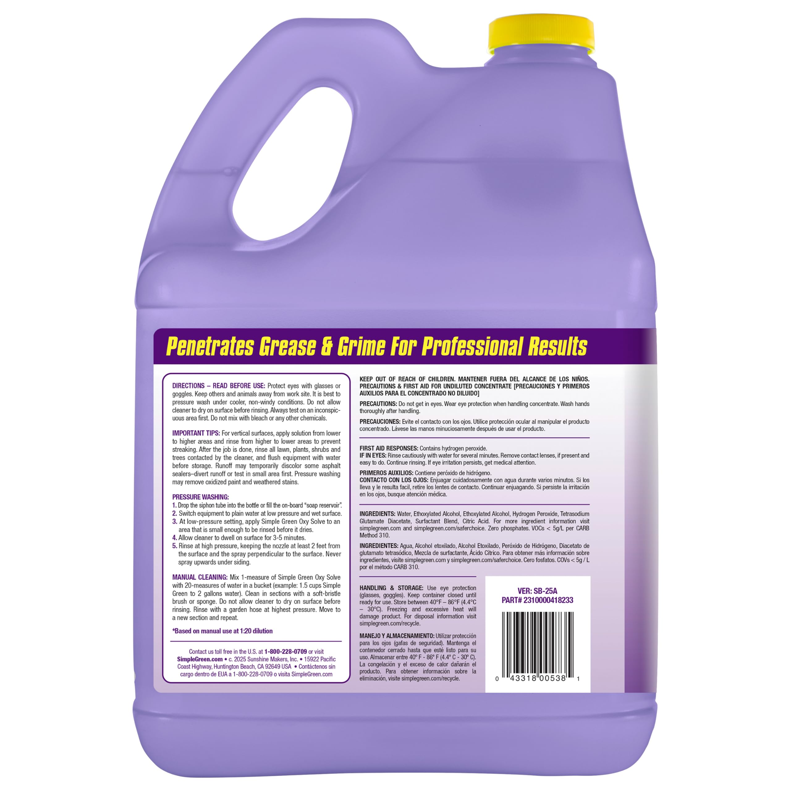 Simple Green Oxy Solve Concrete Driveway Cleaner

