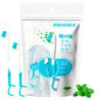 Brushee 4-in-1 Oral Care Tool | Paste, Brush, Floss & Pick

