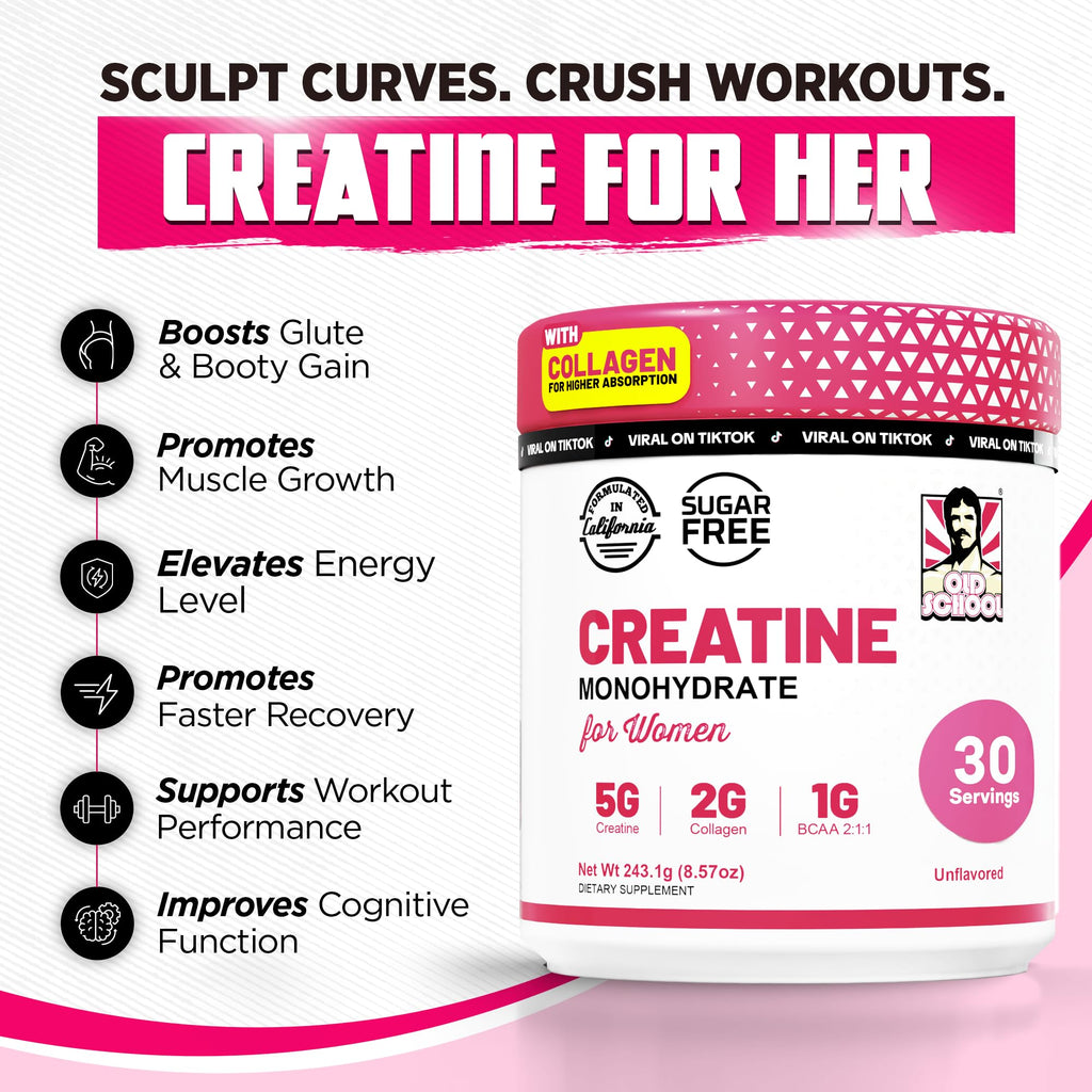 Old School Labs Creatine for Women – Post-Workout

