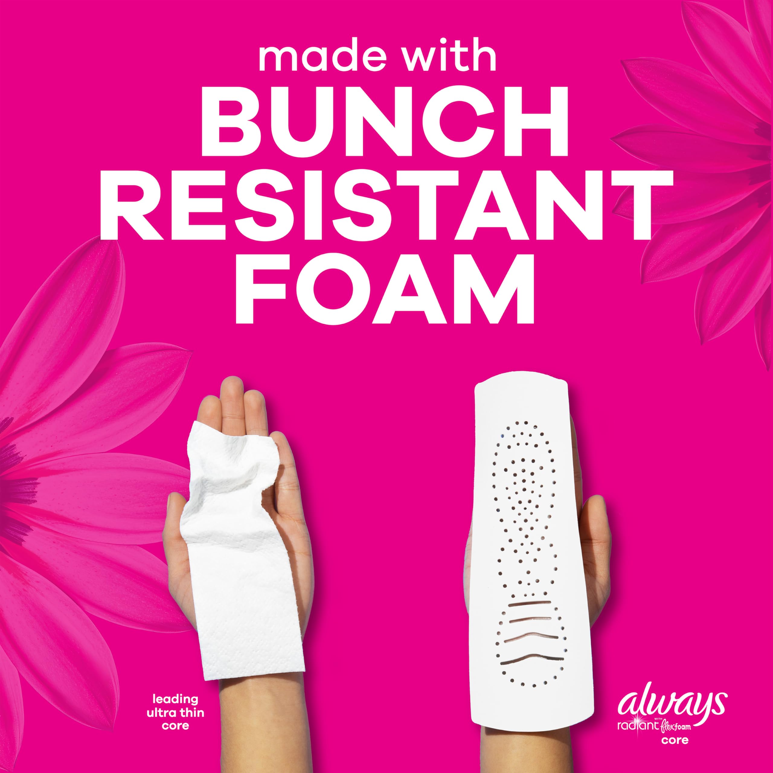 Always Radiant Pads with Wings – Dermatologist Tested

