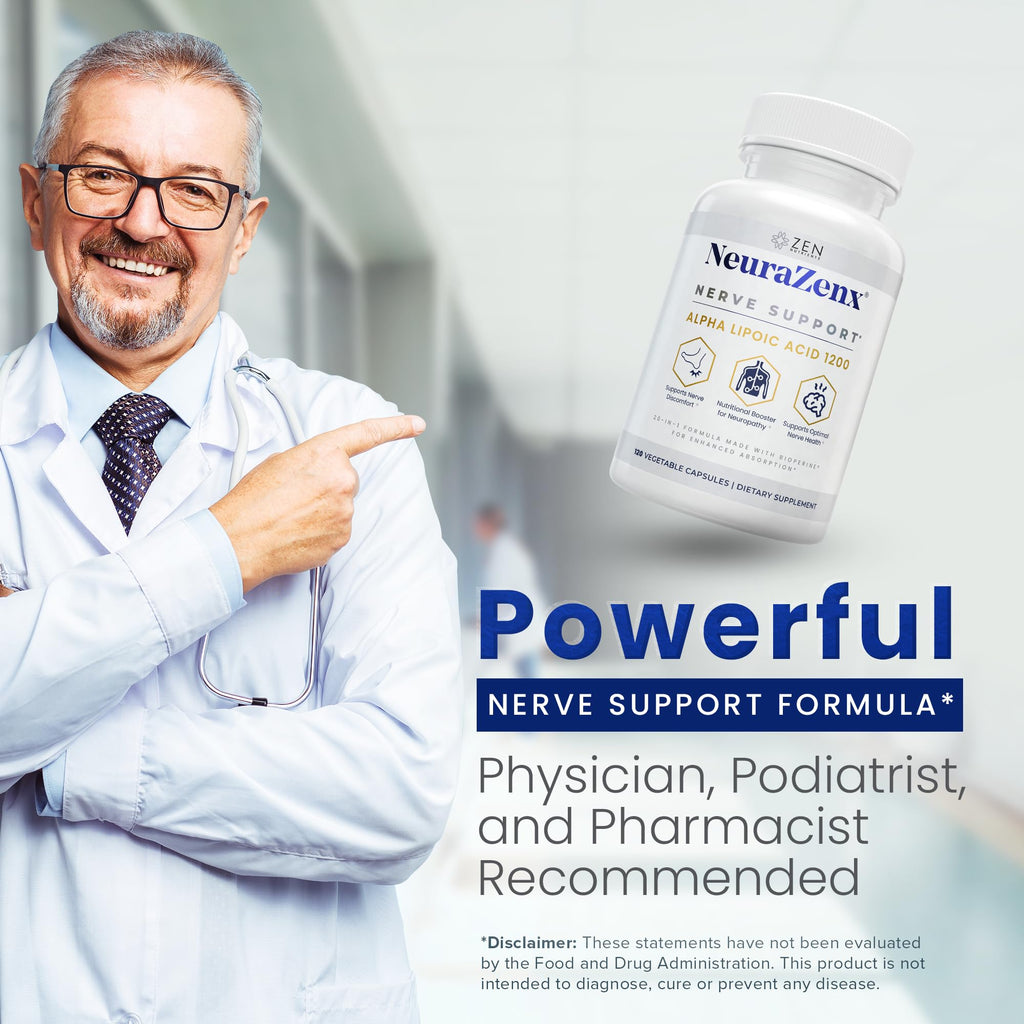 Zen Nutrients NeuraZenX Nerve Support Supplement

