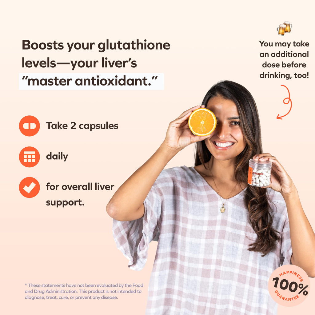 Cheers Protect Daily Liver Support with L-Cysteine


