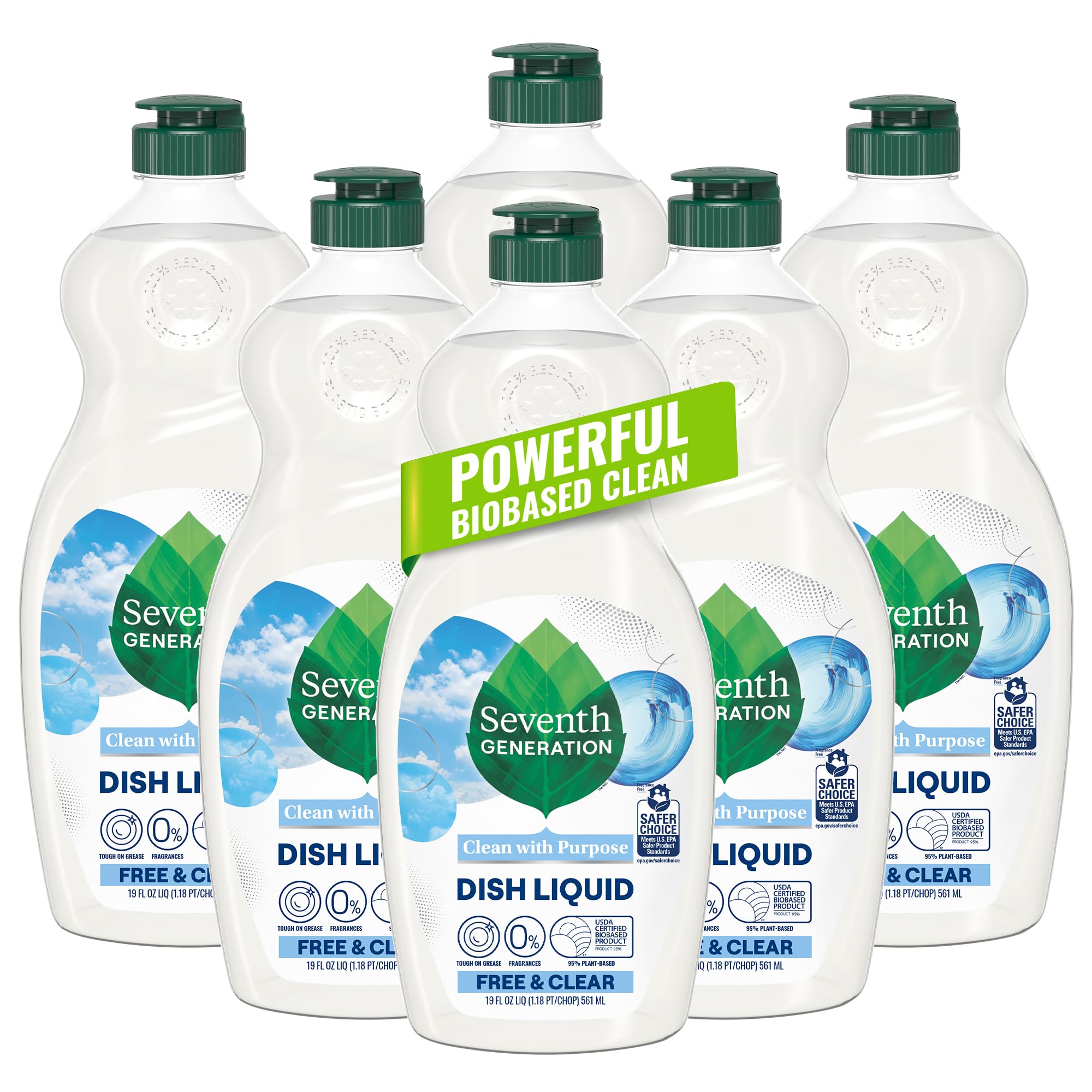 Seventh Generation Dish Liquid Soap Plant-Based Formula

