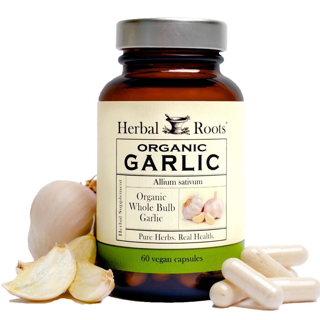 Herbal Roots Garlic Pills for Immune Support

