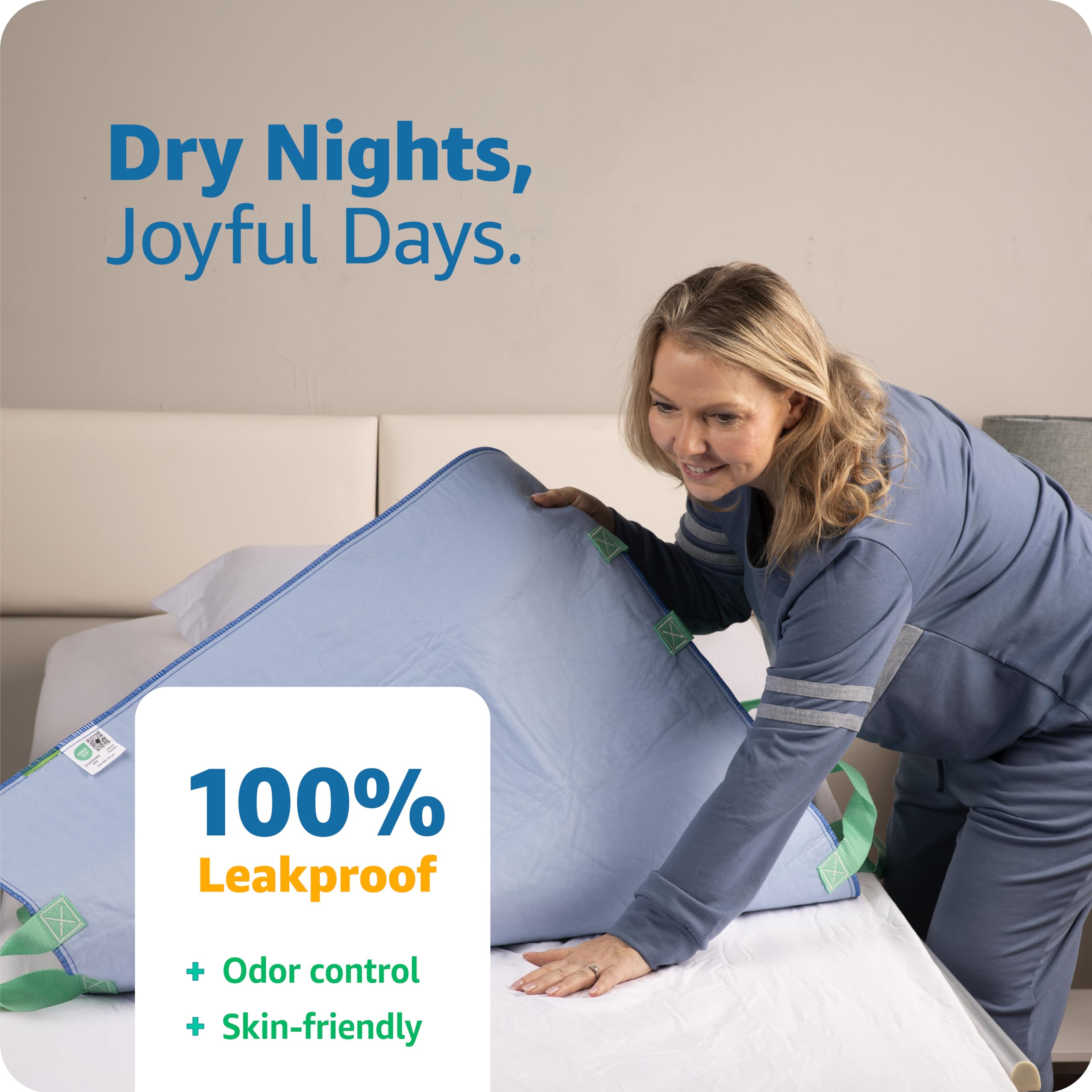 IMPROVIA Positioning Bed Pad with 8 Handles - Waterproof

