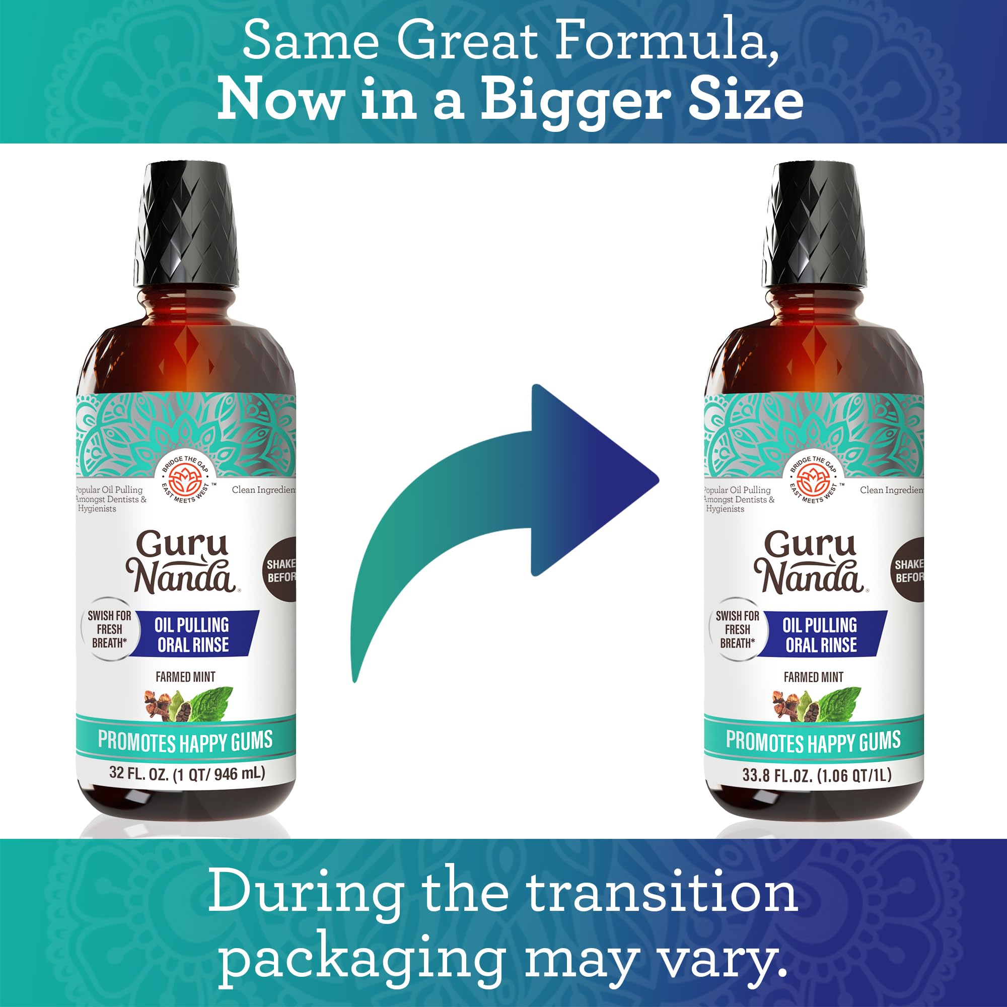 GuruNanda CocoMint Oil Pulling Mouthwash

