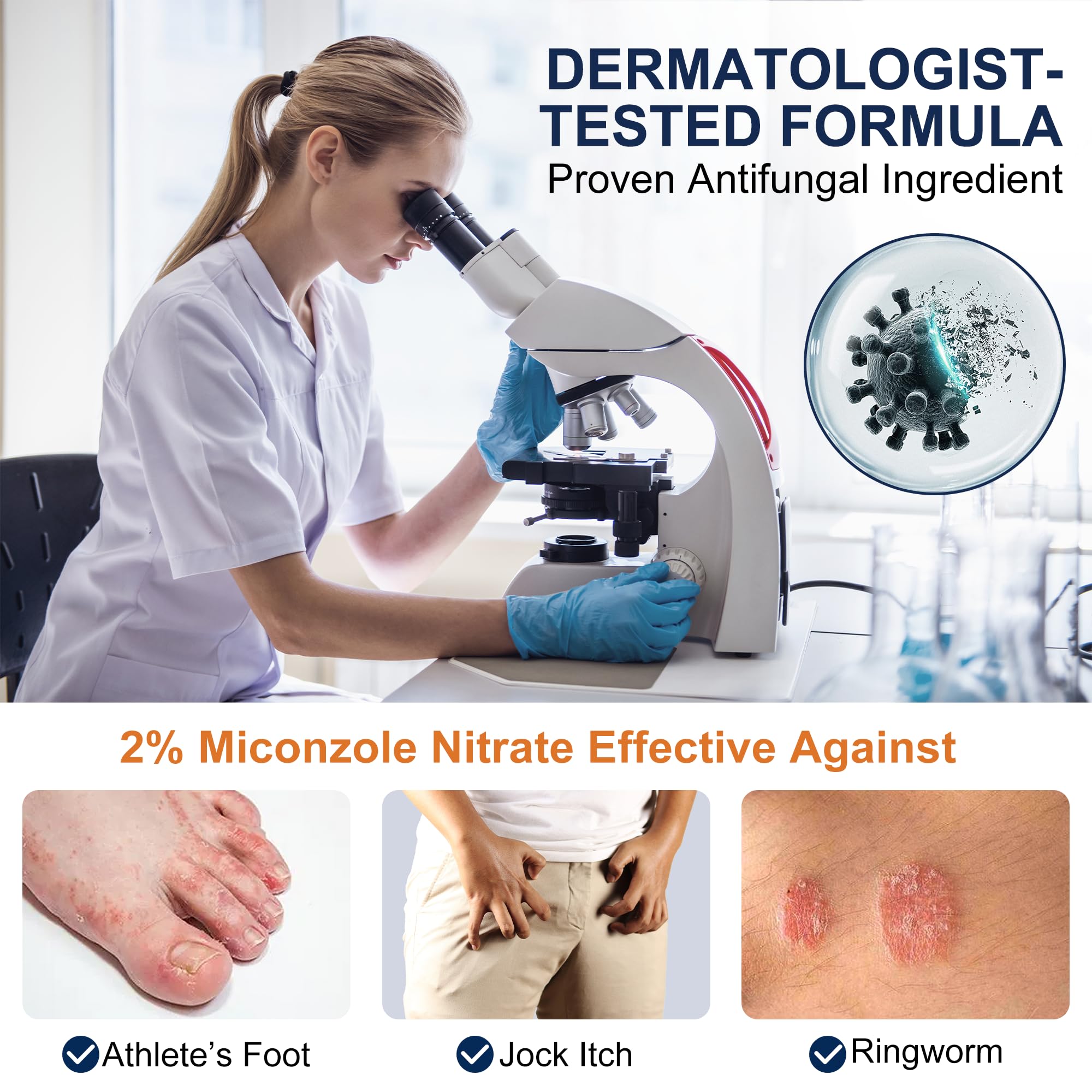 Antifungal Cream Kerova 2% Miconazole for Jock Itch

