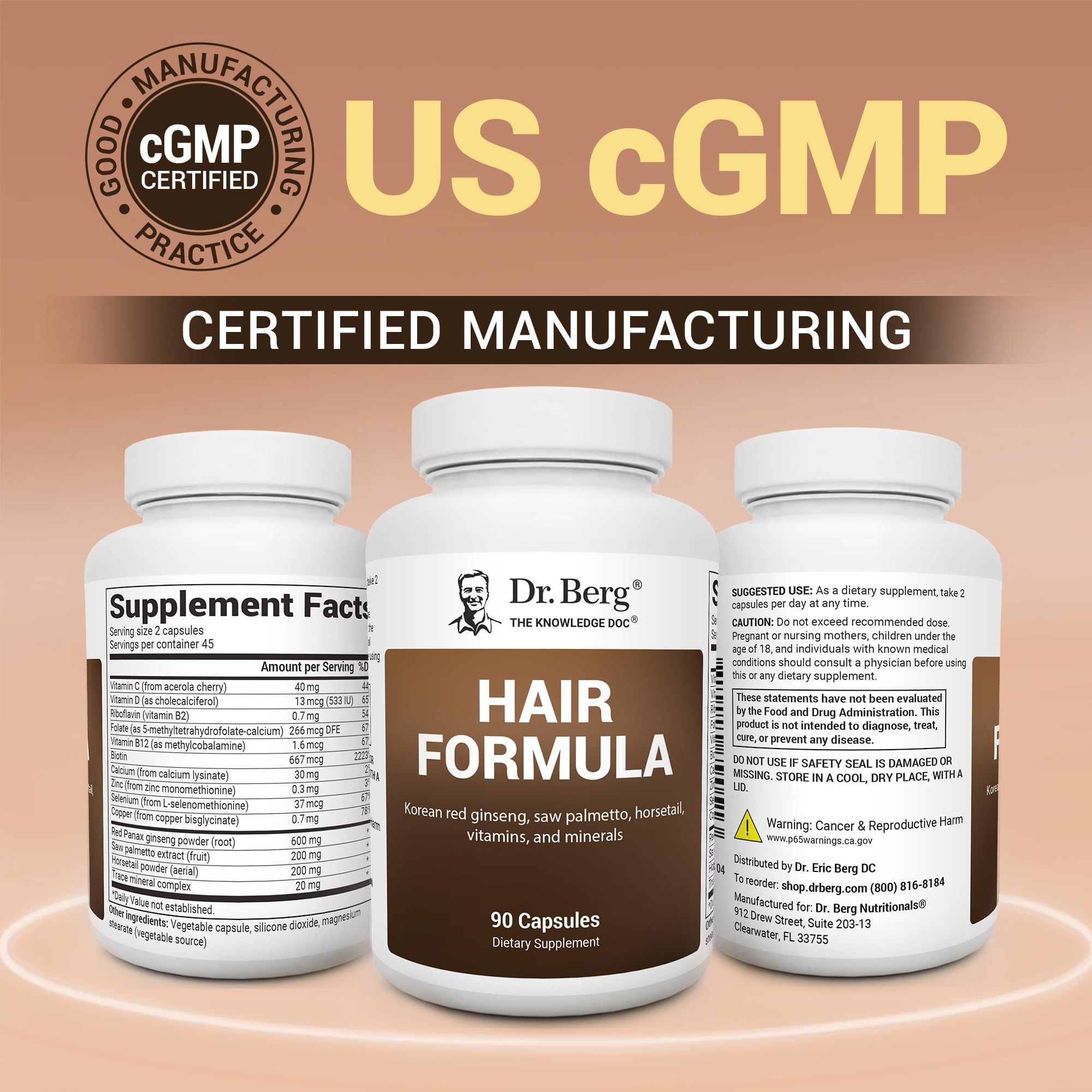 Dr. Berg Hair Skin Nails Vitamins - All-in-One

