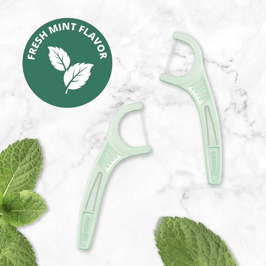 Plackers Micro Mint Dental Flossers with Fold-Out Toothpick

