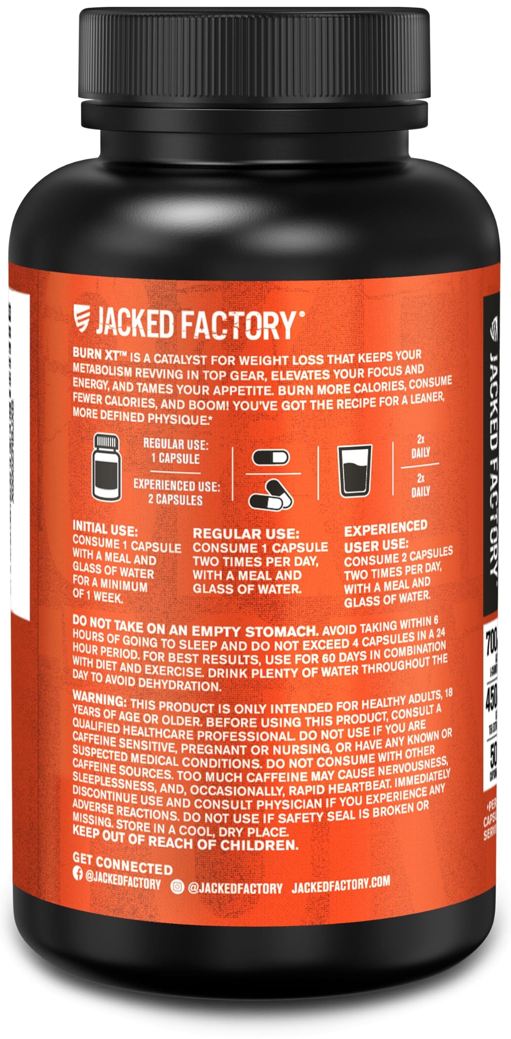 Jacked Factory Burn-XT Fat Burner Studied Metabolism

