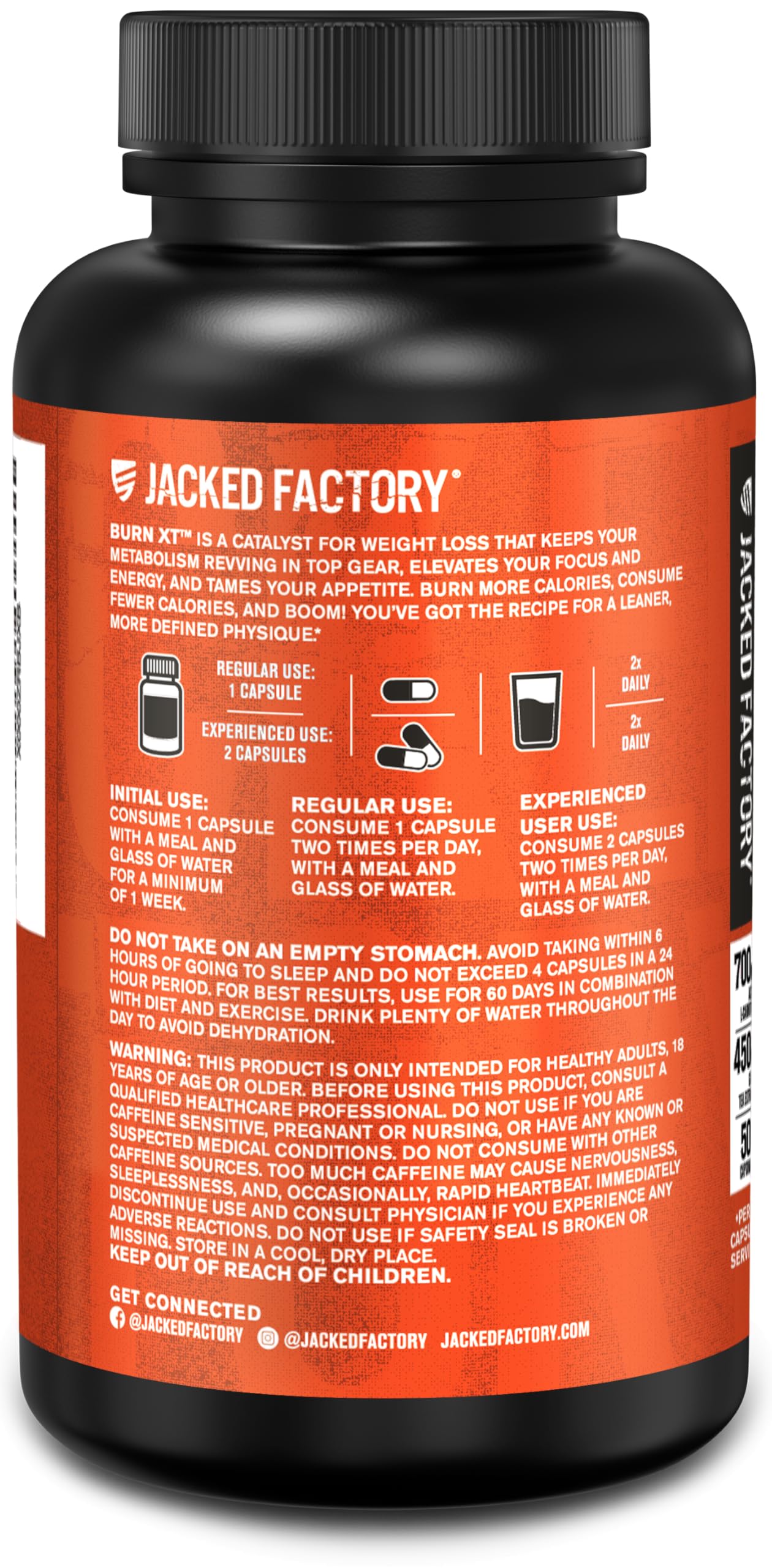 Jacked Factory Burn-XT Fat Burner Studied Metabolism

