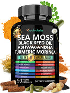 Adndale Sea Moss with Ashwagandha Turmeric & Black Seed Oil

