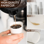 Vumdua Disposable Paper Cups for Hot and Cold Beverages

