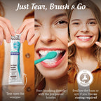 GuruNanda Mini Disposable Toothbrush with Toothpaste

