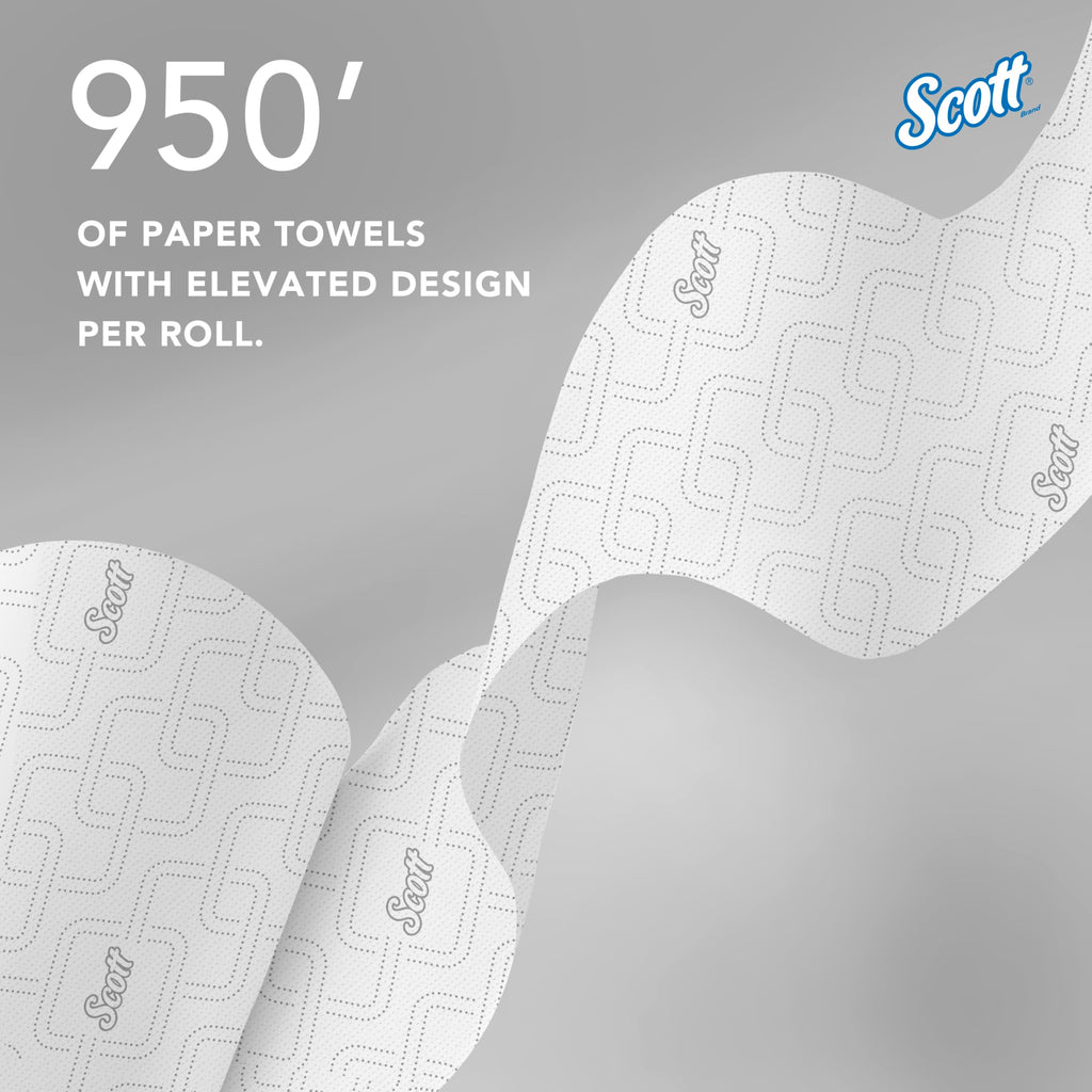 Scott Professional Hard Roll Towels - White | Purple Core Compatible

