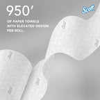 Scott Professional Hard Roll Towels - White | Purple Core Compatible


