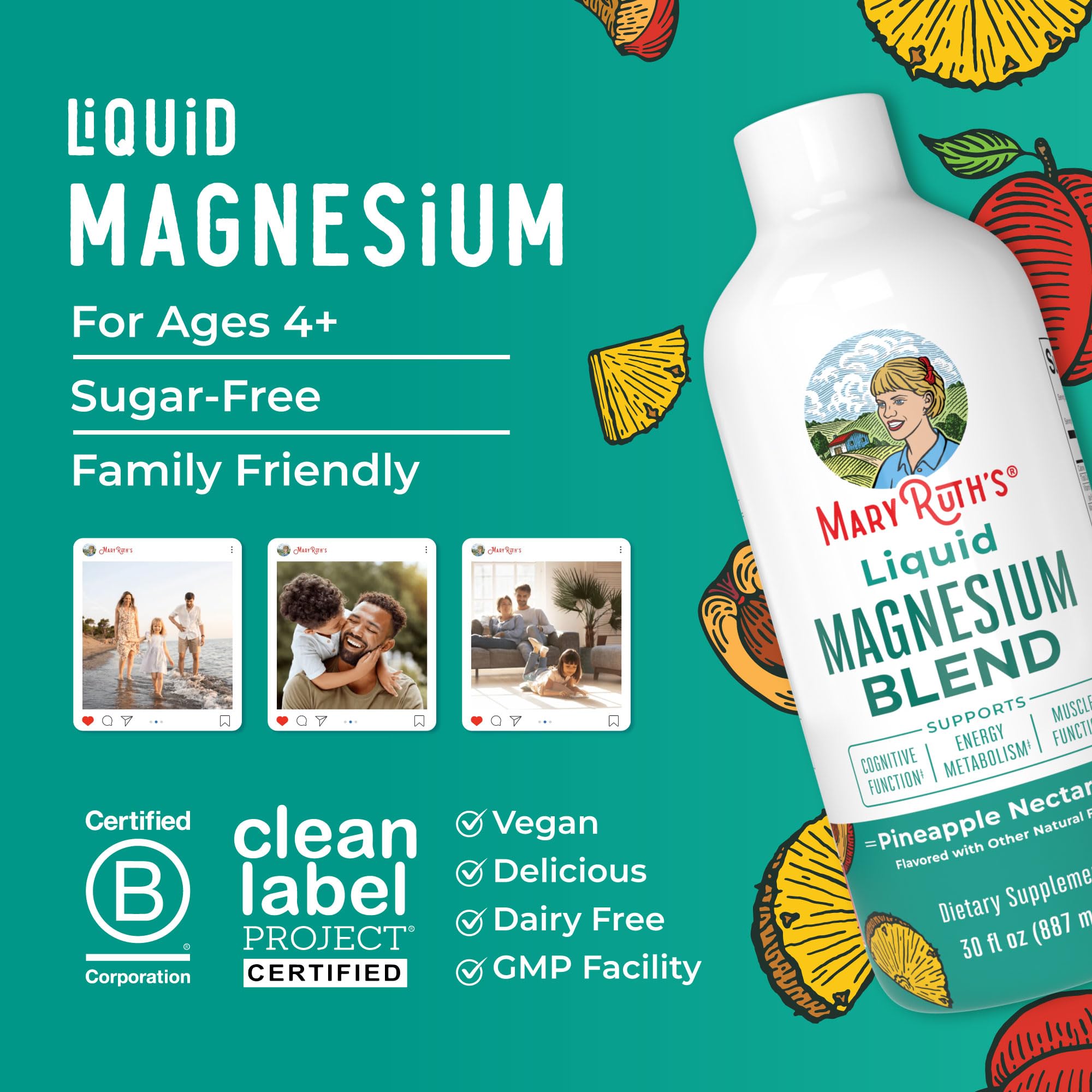 MaryRuth's Liquid Magnesium Complex | Cognitive Support

