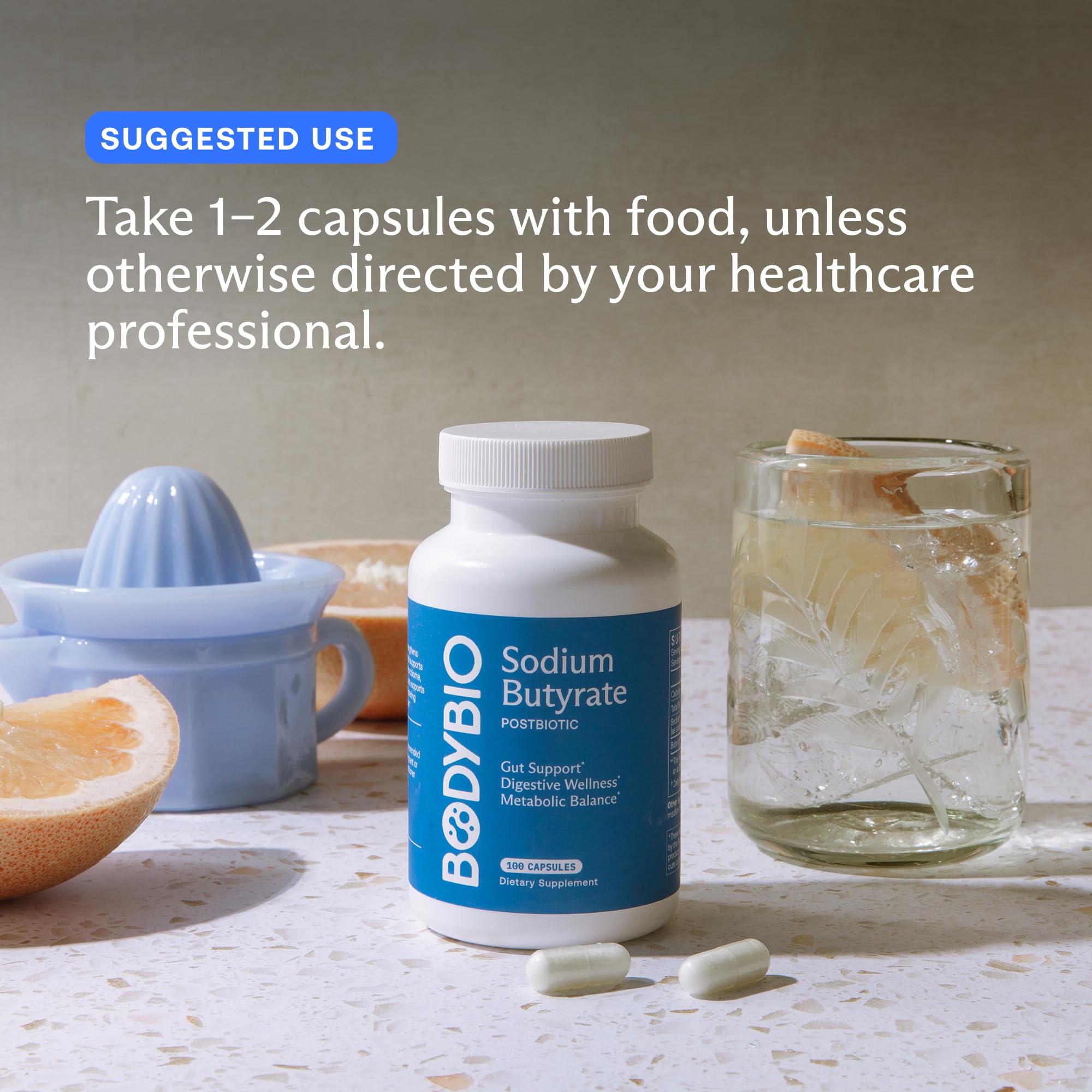 BodyBio Butyrate Postbiotic for Gut Health


