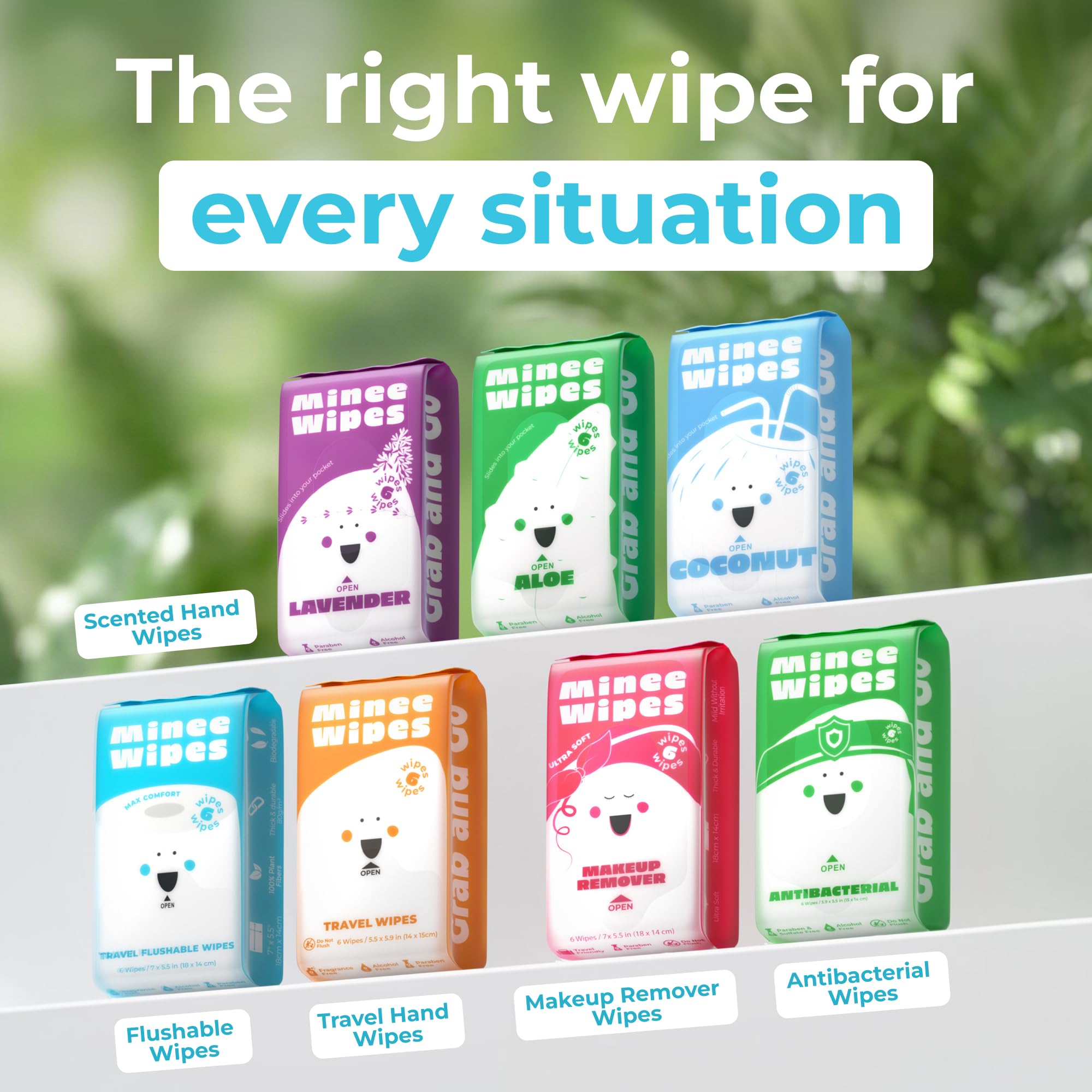 Impossibly Compact Travel Flushable Wipes – Hypoallergenic


