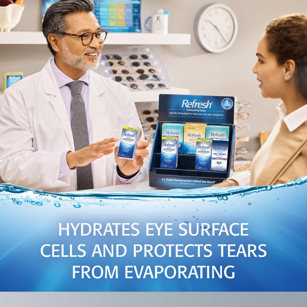 Refresh Optive Advanced Lubricant Eye Drops for Dry Eyes

