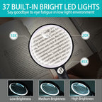 Lighted Magnifying Glass 5.2-Inch with Rechargeable Battery

