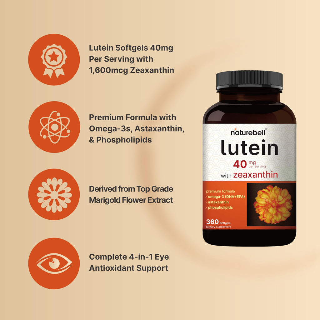 NatureBell Lutein Eye Health Supplement with Zeaxanthin

