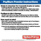 Yerba Prima Psyllium Husk Powder – Unflavored Fiber

