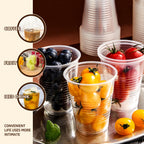 YEEHAW Clear Plastic Cups - Disposable for Cold Beverages

