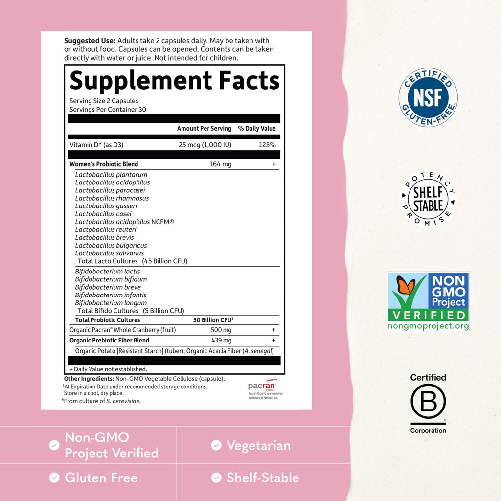 Garden of Life Urinary Tract Probiotics 50 Billion CFU

