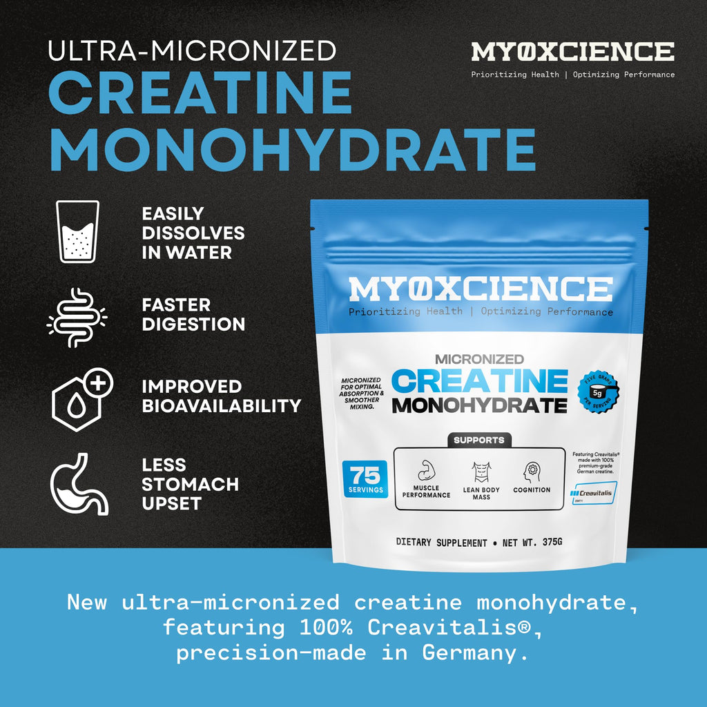 MYOXCIENCE Micronized Creavitalis Creatine Monohydrate

