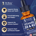 Dr. Berg D3 K2 Liquid Drops with MCT – 5000 IU


