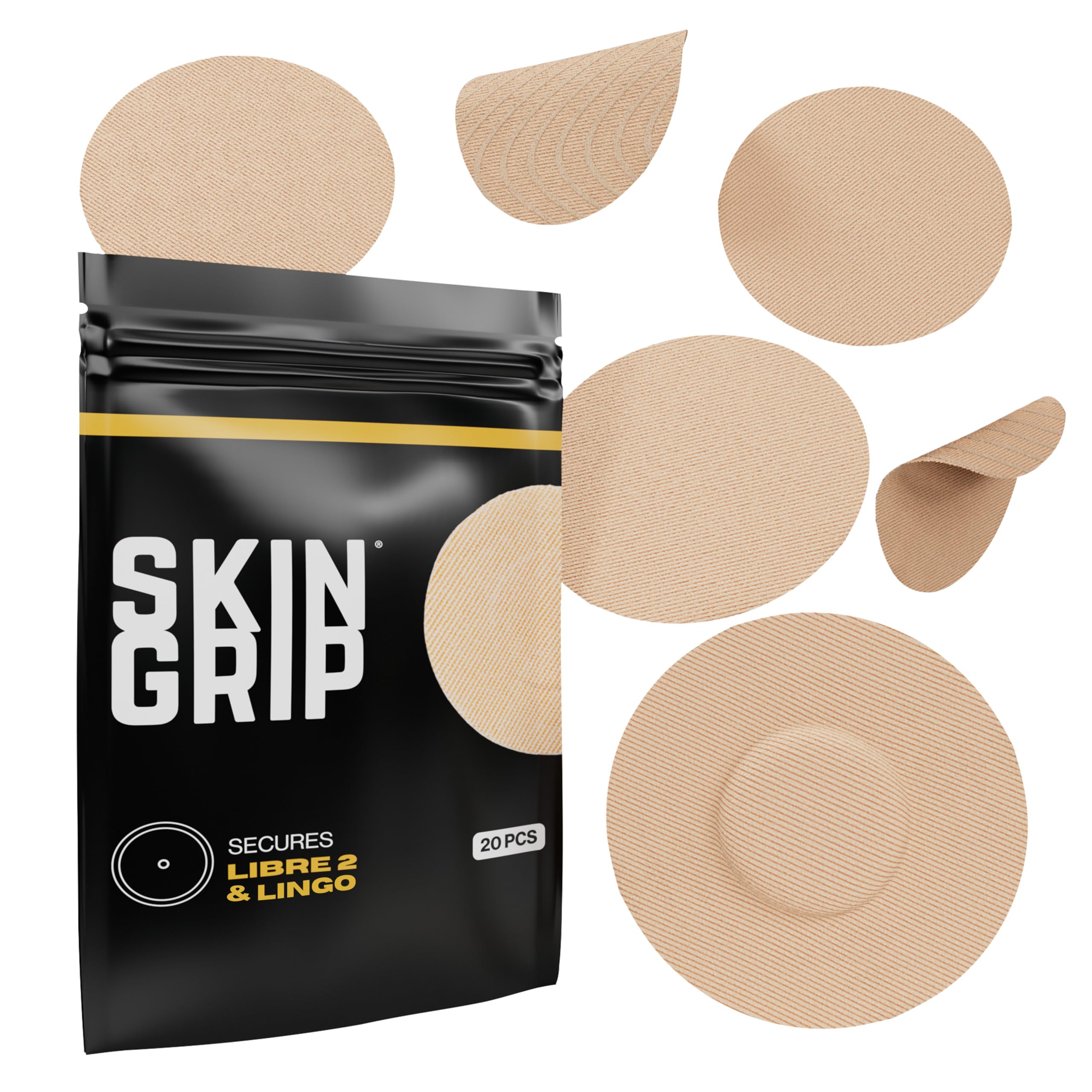Skin Grip CGM Patch for Sensor Covers