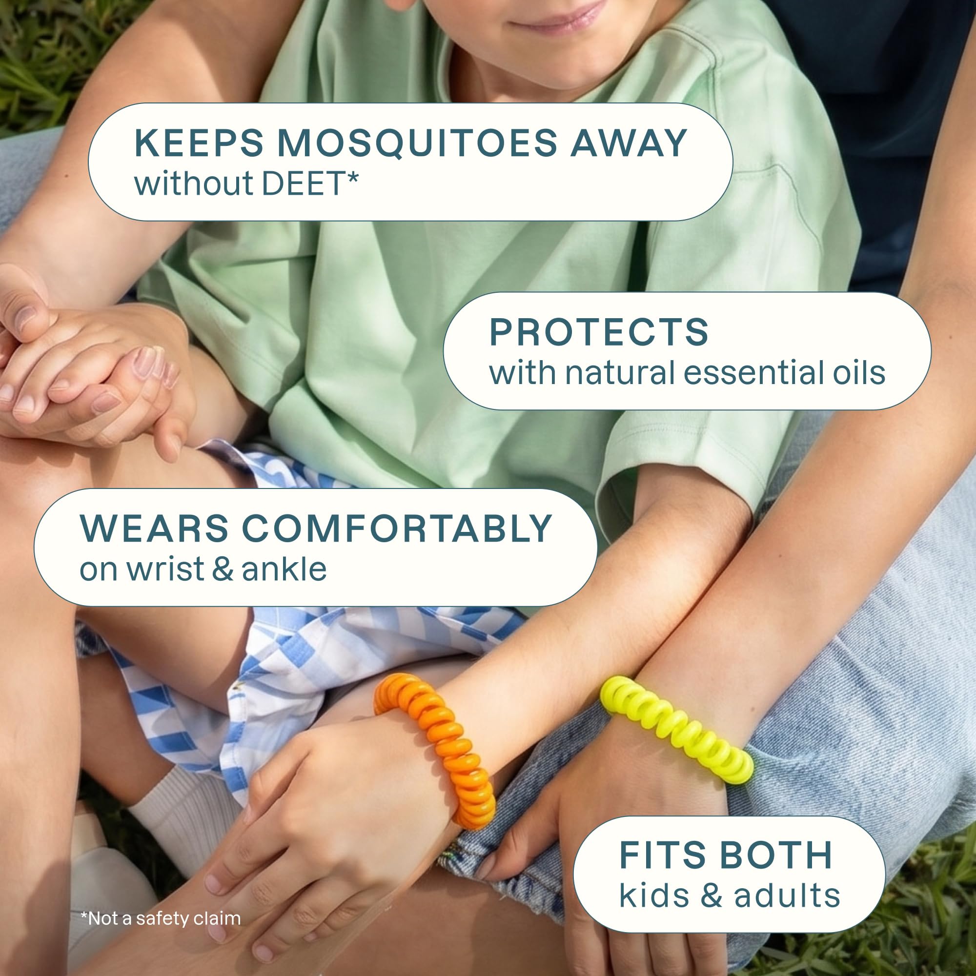 Cliganic Mosquito Bracelets - DEET-Free & Plant-Based

