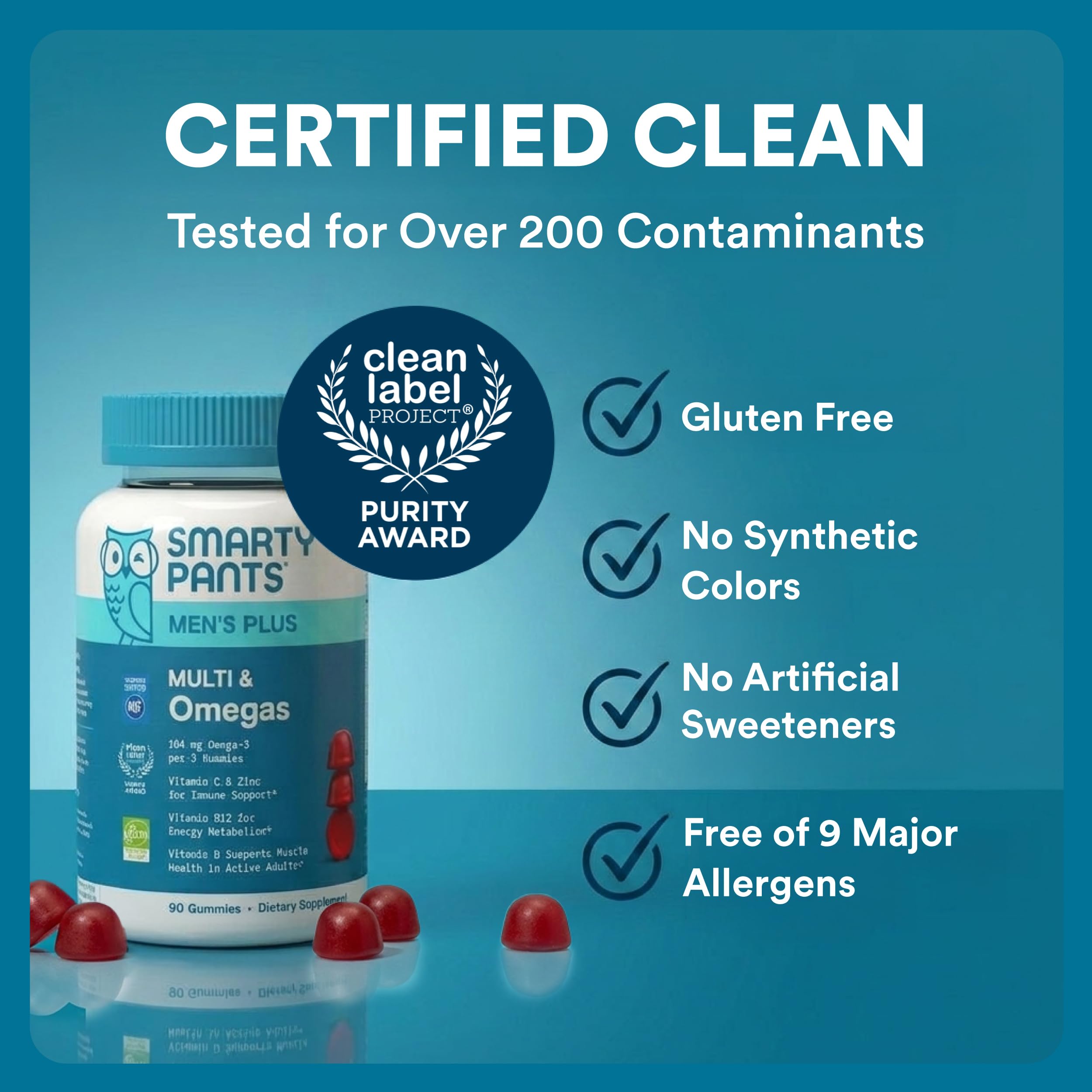 SmartyPants Men's Vitamin Gummies for Daily Wellness

