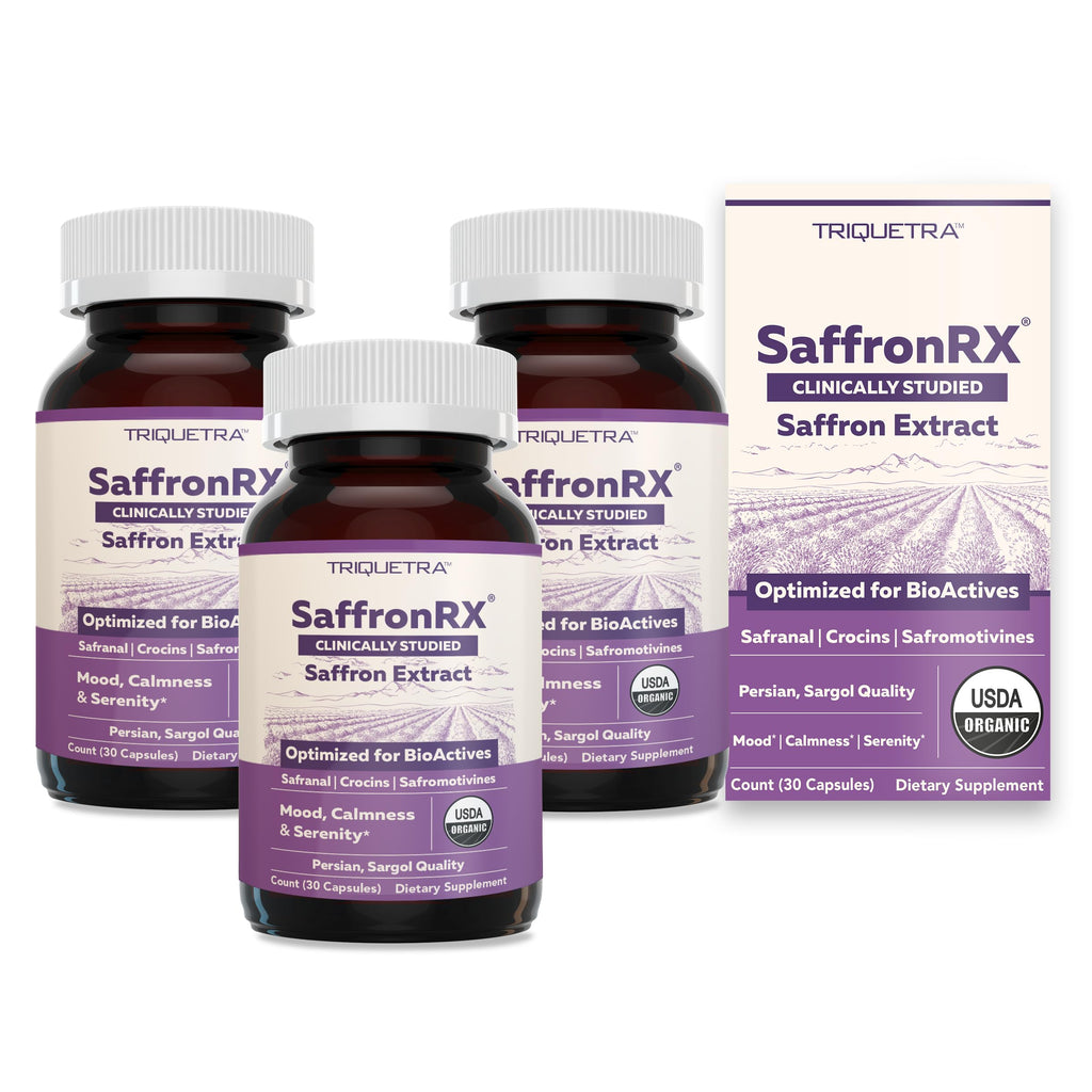 SaffronRX Organic Saffron Extract Dietary Supplement for Mood and Calmness