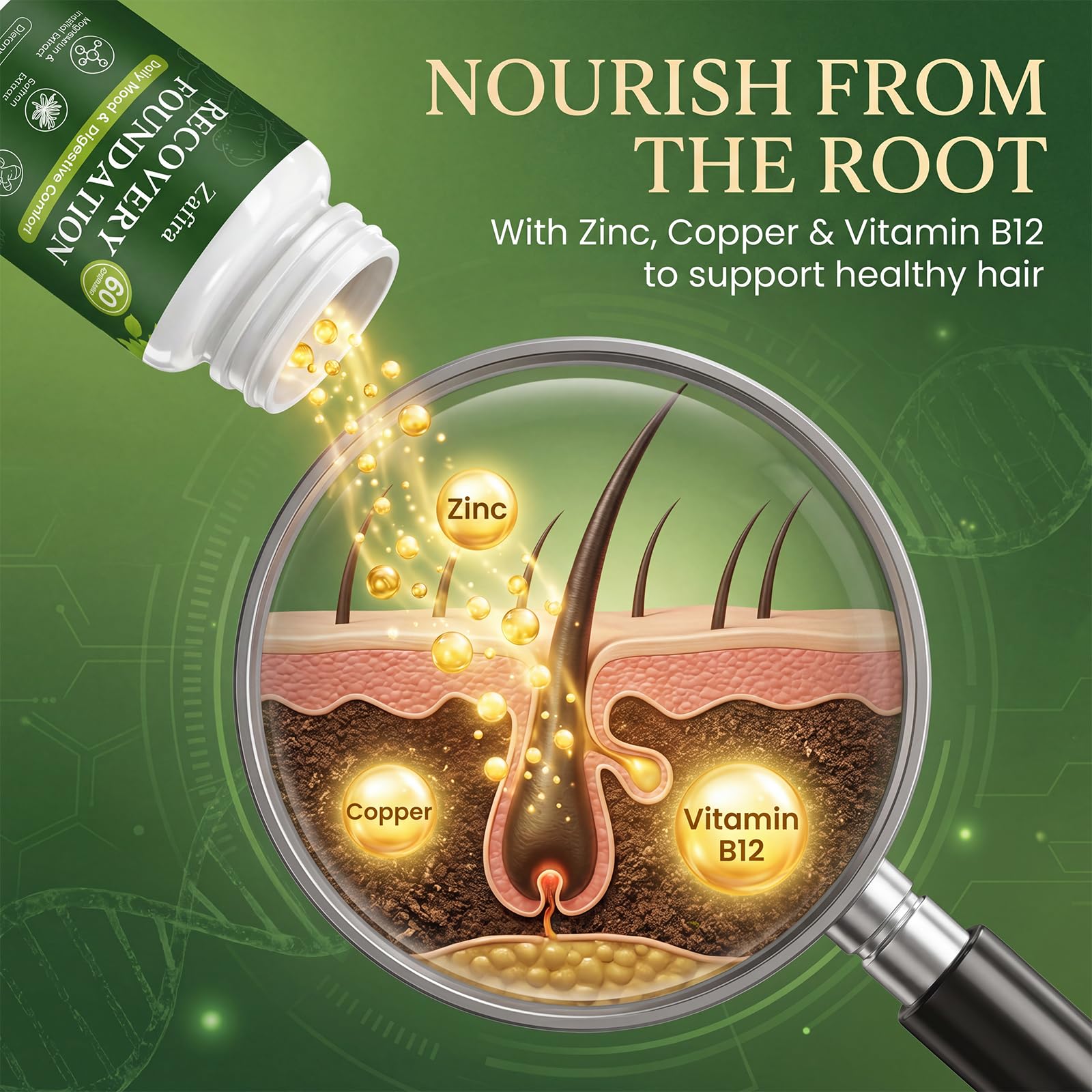 Zafira Recovery Foundation Capsules | Mood, Energy & Digestive Support

