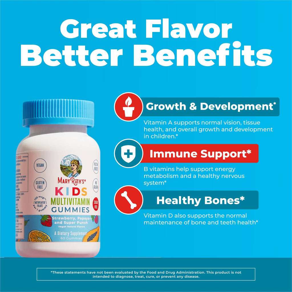MARYRUTH'S Multivitamin Gummies Sugar Free | Vegan & Gluten Free

