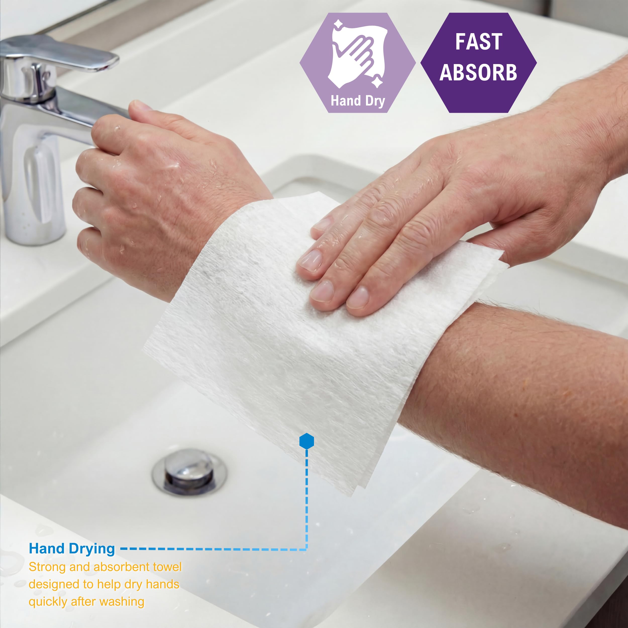 MED PRIDE Disposable Dry Wipes for Skin Care

